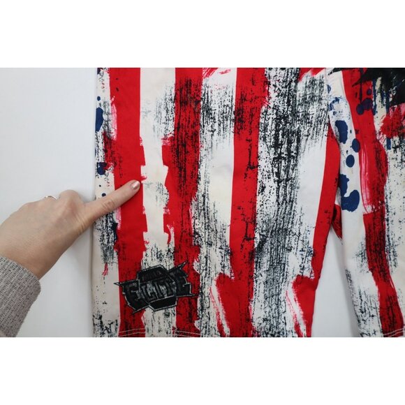 Vtg Y2K MMA Elite Mens Medium USA Flag Eagle UFC Fighting Board Shorts Trunks - Picture 7 of 15